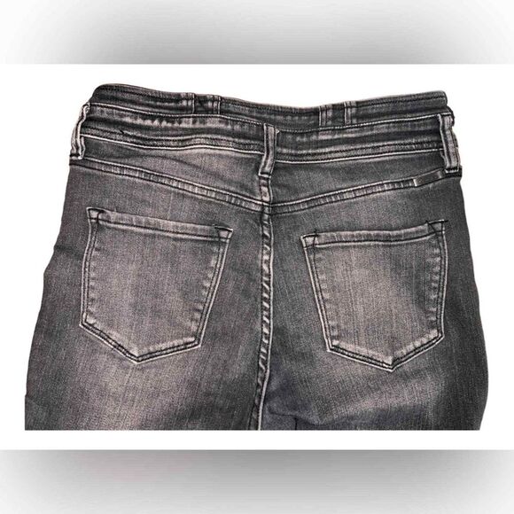 KanCan Women's Charcoal Gray Skinny Distressed Hem Jeans Size 28 - Picture 3 of 7